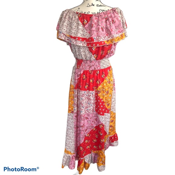 MLLE Gabrielle boho patchwork dress - Picture 3 of 3